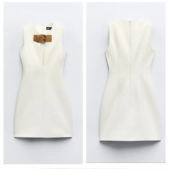 Zara BELTED MINI DRESS size XS - Picture 14 of 15